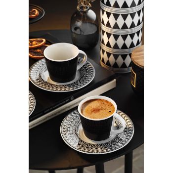 Set cești de cafea, Multicolor, 6x5x6 cm