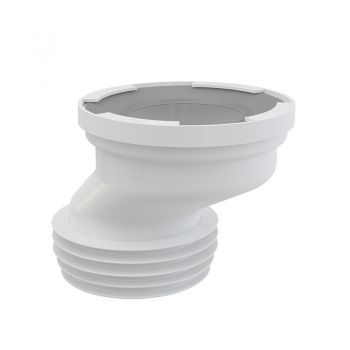 Racord excentric WC, Alcadrain, 40 mm, alb