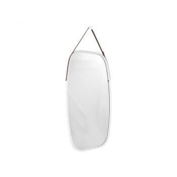 Oglindă de perete cu ramă albă PT LIVING Idylic, lungime 74 cm ieftina