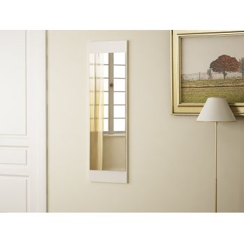 Oglinda de perete Venedik, Furny Home, 35x1.8x120 cm, alb ieftina
