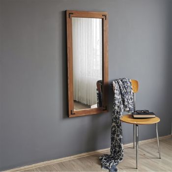 Oglinda decorativa 50110CV, Neostill, 50 x 110 cm, lemn masiv de pin