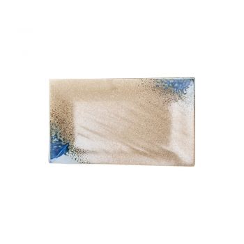 Farfurie din ceramică MIJ Earth & Sky, 33 x 19 cm, albastru-bej ieftina