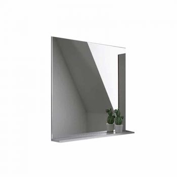 Oglinda cu etajera Kolpasan Evelin 65x70 cm alb ieftina