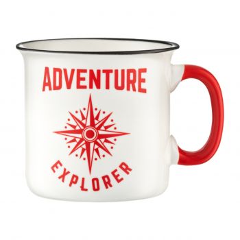 Cana Adventure Explorer, Ambition, 510 ml, portelan, alb ieftin