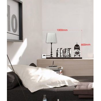 Aplica de perete cu sticker Lighting Shelf, Mauro Ferretti, 1 x E14, 8ES, 80x100 cm, plastic