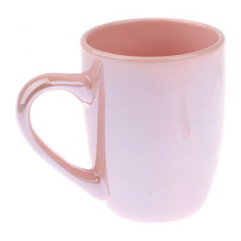Cană din ceramică Dakls Puro, 330 ml, roz la reducere