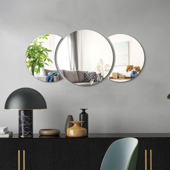 Autocolant de perete 26x26 cm Half-moon Mirror – Ambiance ieftin