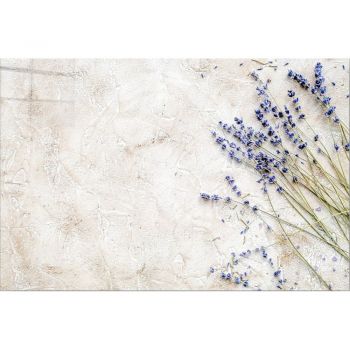 Tablou din sticlă 100x70 cm Lavender – Wallity ieftin