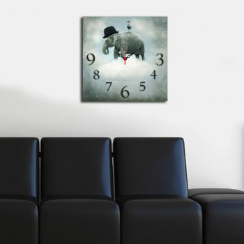 Ceas de perete, Msk-30, MDF, Dimensiune: 40 x 40 cm, Multicolor ieftin