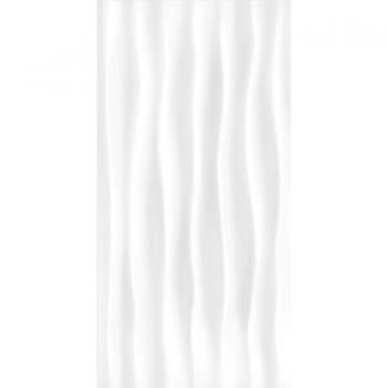 Faianta baie Kai Celine, alb, lucios, model, 60 x 30 cm