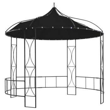 Pavilion antracit 300 x 290 cm rotund