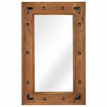 Oglindă lemn masiv de salcâm 50 x 80 cm