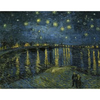 Tablou - reproducere 50x40 cm The Starry Night, Vincent van Gogh – Fedkolor