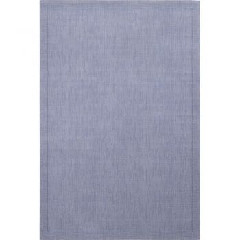 Covor albastru din lână 160x240 cm Linea – Agnella