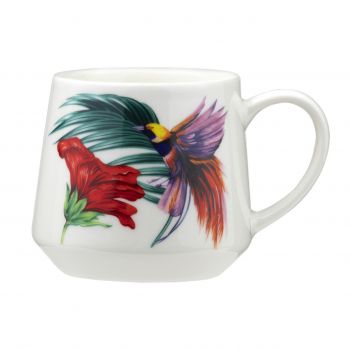 Cana cu model pasare Colibri, Tropical Birds, Ambition, 460 ml, portelan, multicolor ieftin