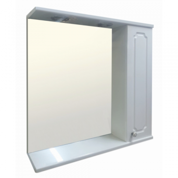 Oglinda cu dulap Sanitop Rustik, MDF/PAL, alb, 60 x 68 x 16 cm ieftina