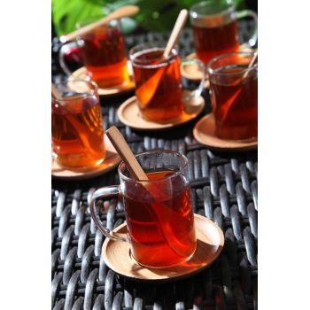 Set pentru ceai, Rowe, 196RWE6109, Sticla borosilicata, Rezistenta la caldura si flacara, Multicolor ieftin