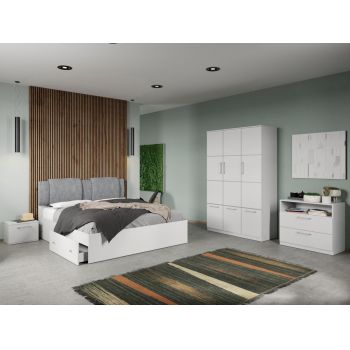 Set dormitor complet Alb Adapto C01 ieftin