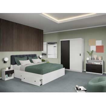 Set dormitor Odin Alb/Ferrara C02 ieftin