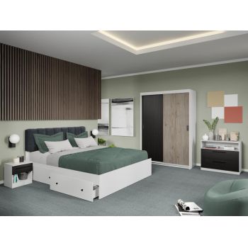 Set dormitor Odin Alb/Ferrara/San Remo C03 ieftin