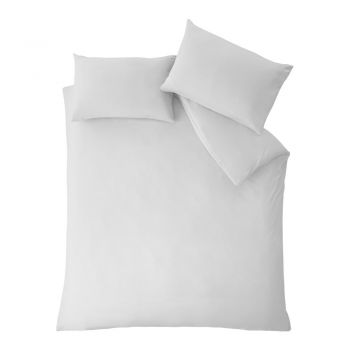 Lenjerie de pat albă pentru pat de o persoană 135x200 cm So Soft Easy Iron – Catherine Lansfield