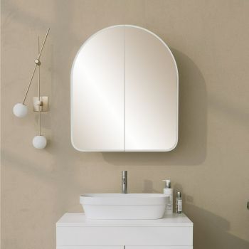 Dulap suspendat pentru baie cu oglinda Hope, 60x14x70 cm - Alb ieftin