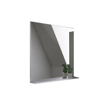 Oglinda cu etajera Kolpasan, Evelin, 65 x 70 cm, alb ieftina