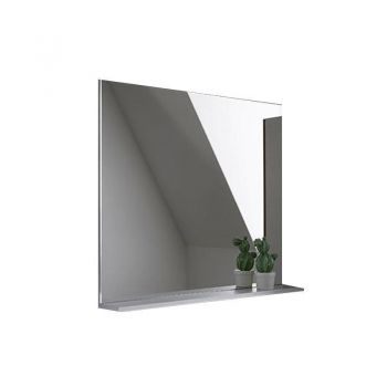 Oglinda cu etajera, Kolpasan, Evelin, 80 x 70 cm, alba ieftina