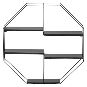 Raft negru etajat din metal 58 cm Industrial – Wenko ieftin
