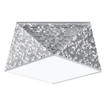 Plafonieră argintie 25x25 cm Koma – Nice Lamps ieftina