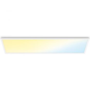 Plafoniera LED WiZ SQ, plastic/metal, 36 W, alb, 120 x 30 x 4 cm ieftina
