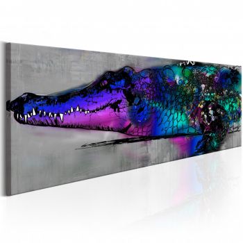 Tablou - Blue Alligator 135x45 cm