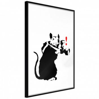 Poster - Banksy: Rat Photographer, cu Ramă neagră, 40x60 cm la reducere