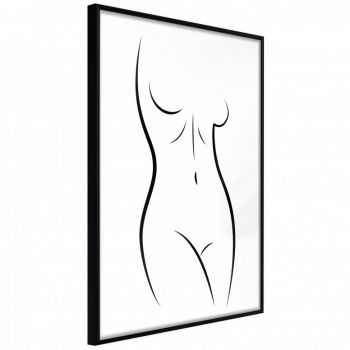 Poster - Minimalist Nude, cu Ramă neagră, 20x30 cm la reducere