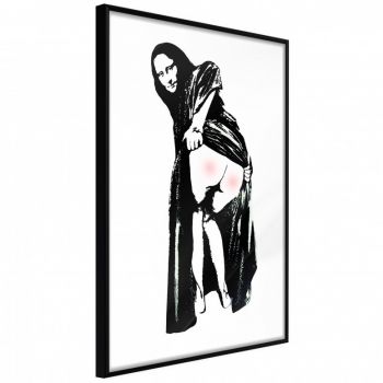 Poster - Moona Lisa, cu Ramă neagră, 20x30 cm la reducere