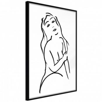 Poster - Shape of a Woman, cu Ramă neagră, 40x60 cm la reducere