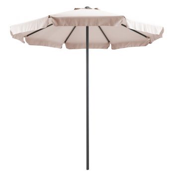 Umbrela profesionala Mongo o singura bucata de metal D2.3m bej-antracit ieftina