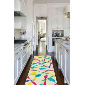 Covor pentru bucatarie, Oyo Concept, sed_carpet_2010, 58 x 115 cm, poliester, multicolor la reducere