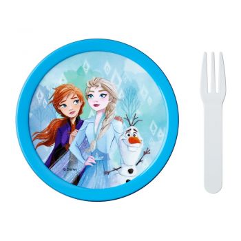 Cutie de gustări pentru copii cu furculiță Frozen 2 – Mepal