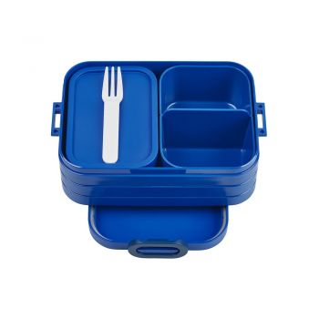 Cutie pentru prânz 3 buc./cu furculiță Vivid blue – Mepal