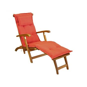 Pernă pentru scaun de grădină pentru șezlong în culoare cărămiziu 48x175 cm Bristol - Sun Garden ieftina