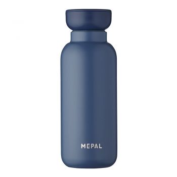 Sticlă albastru-închis din oțel inoxidabil 350 ml Nordic denim – Mepal